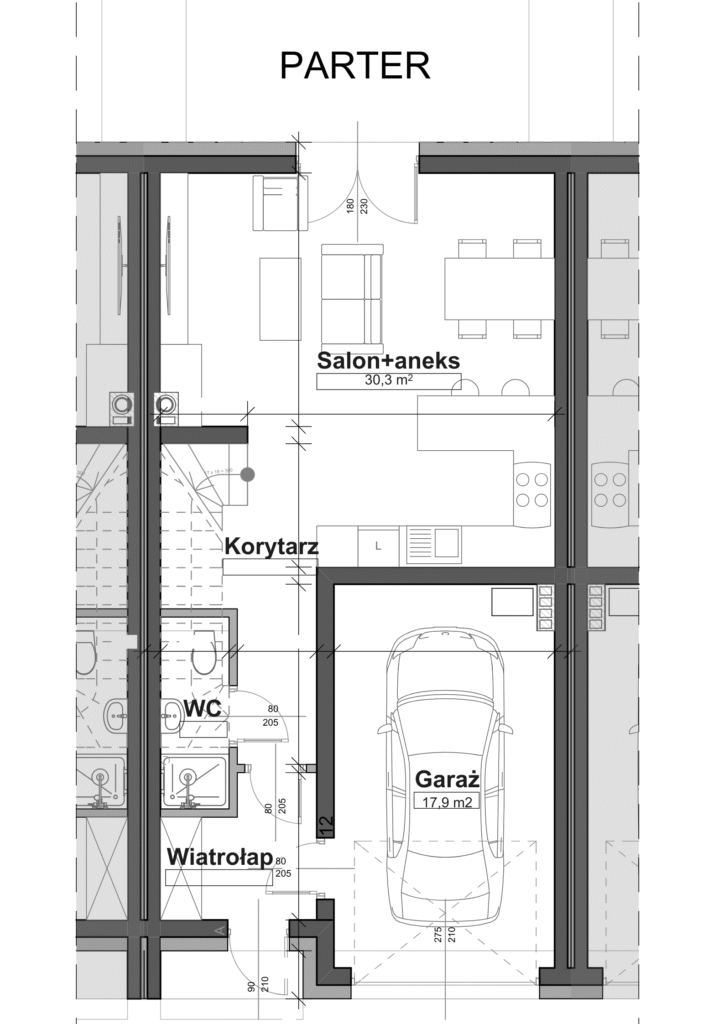 rzut parteru przecław szeregówka